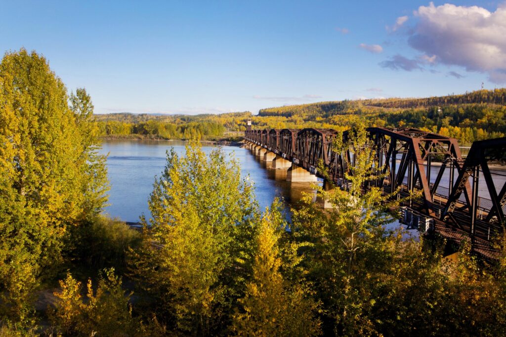 Old train bridge